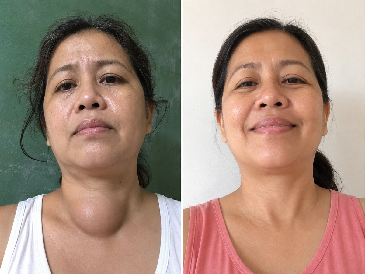 Before and after results